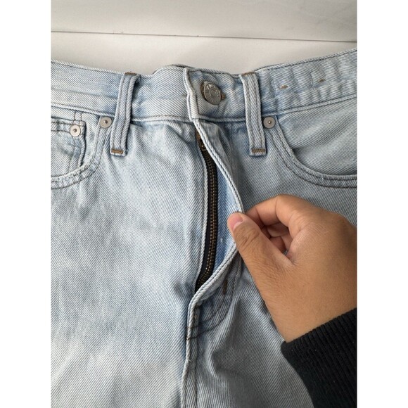 Madewell Relaxed Denim Cutoff Shorts Light Wash Women’s Size 26 Distressed - Picture 3 of 10